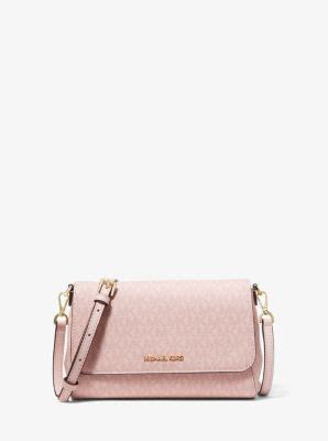 Michael Kors Medium Logo Convertible Crossbody Bag (Crimson 